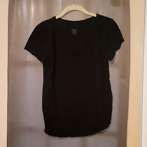 Black Short Sleeve Loft Tee